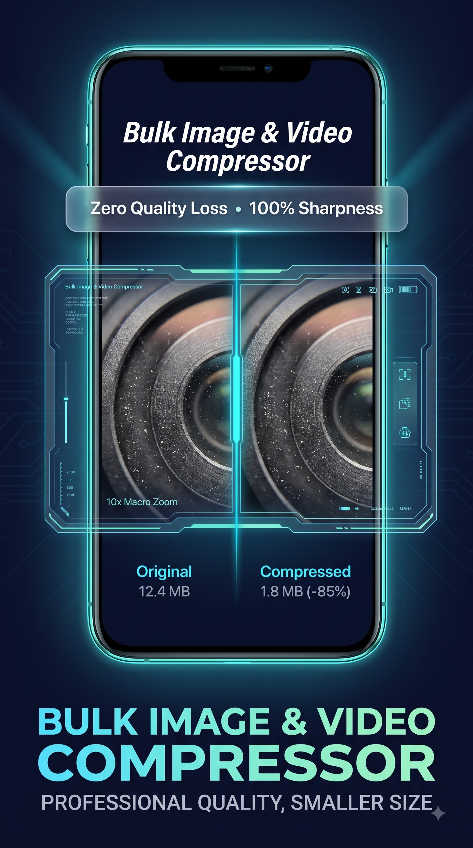 Bulk Image & Video Compressor - Result Screen