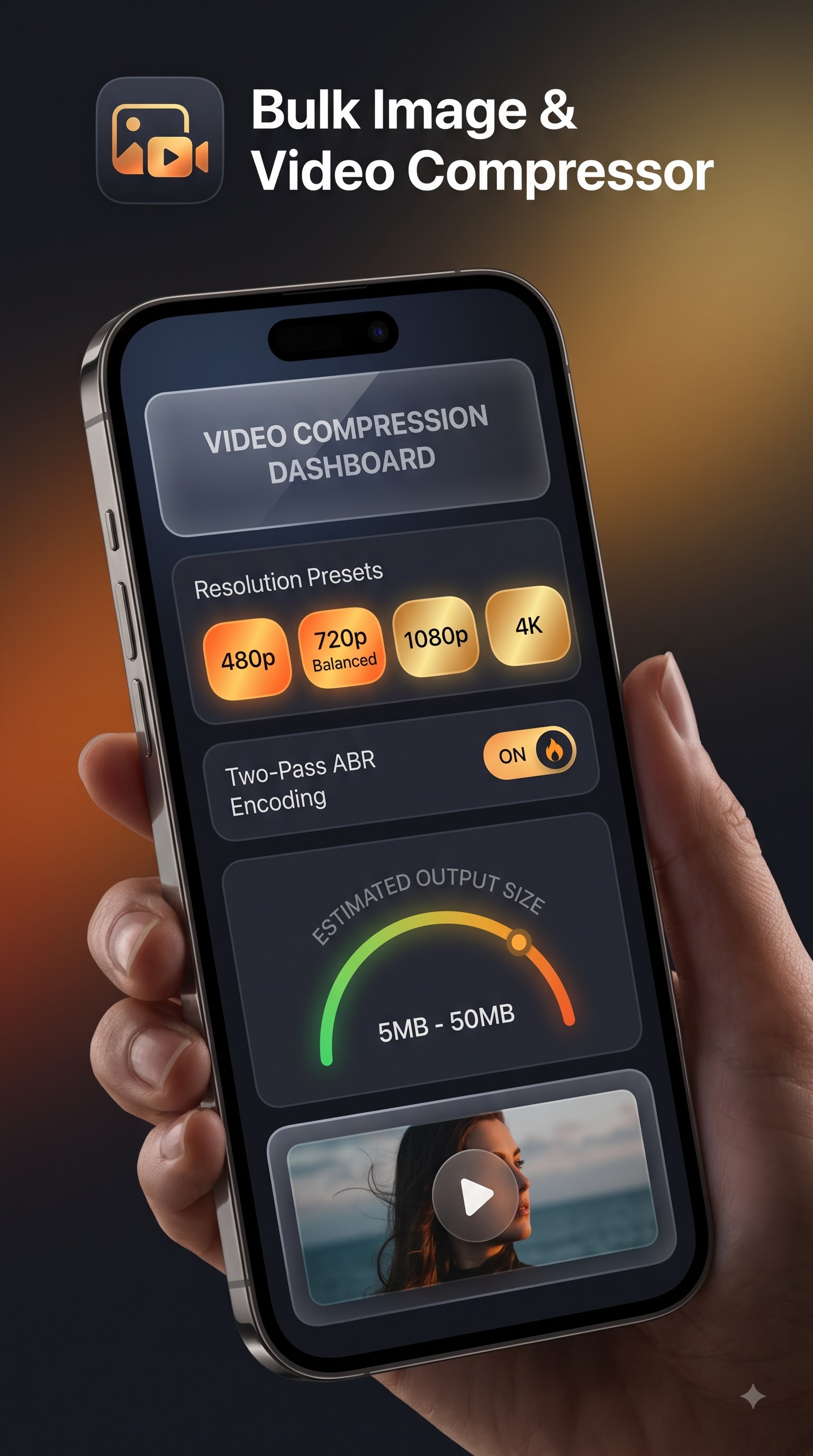 Bulk Image & Video Compressor - Video Tool